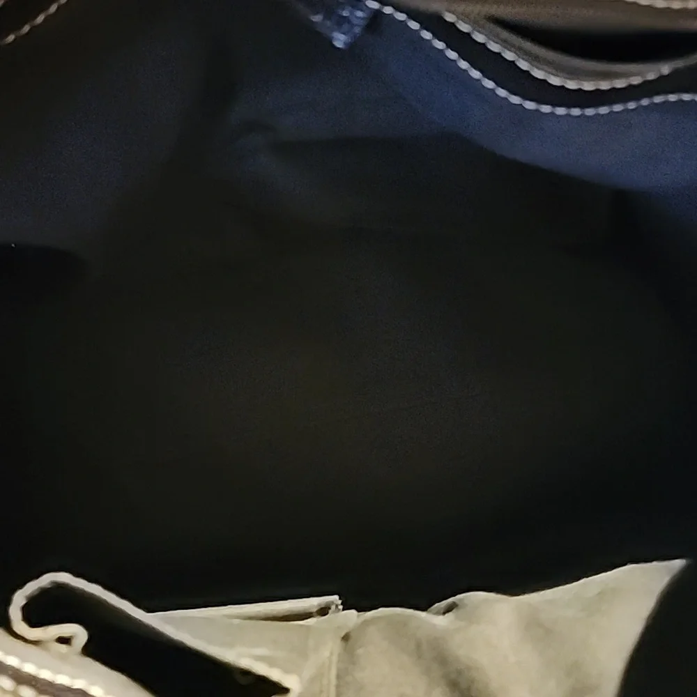 CELINE LEATHER SATCHEL - Picture 6 of 6